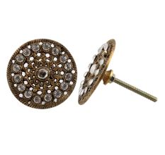 Metal Gold Round Cabinet Knobs